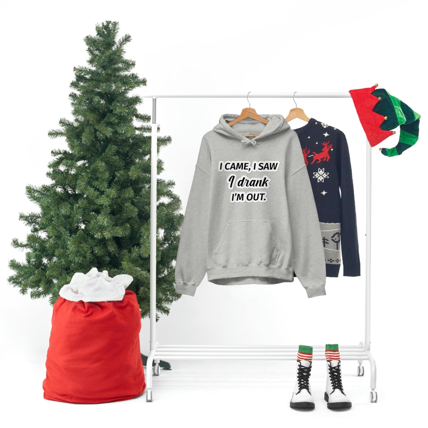 I Came I Saw I Drank I’m Out Unisex Hooded Sweatshirt