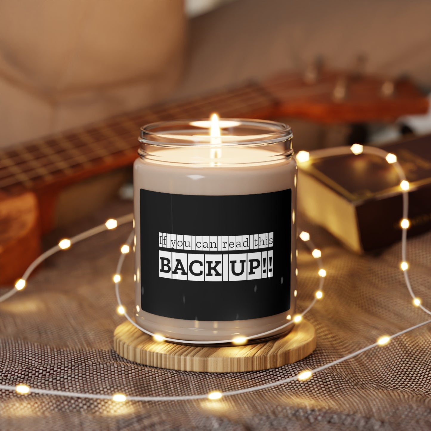 Back up Scented Soy Candle, 9oz