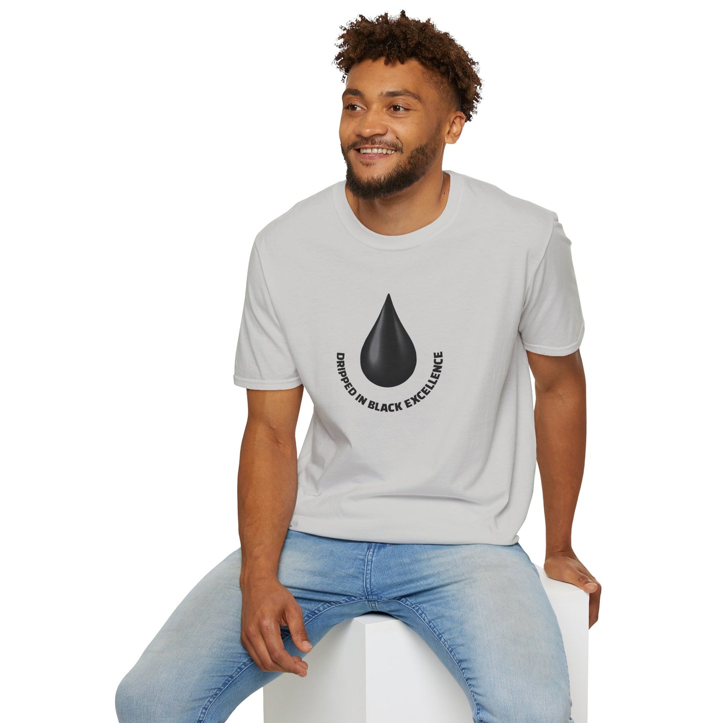 Dripped in Black Greatness Unisex Softstyle T-Shirt