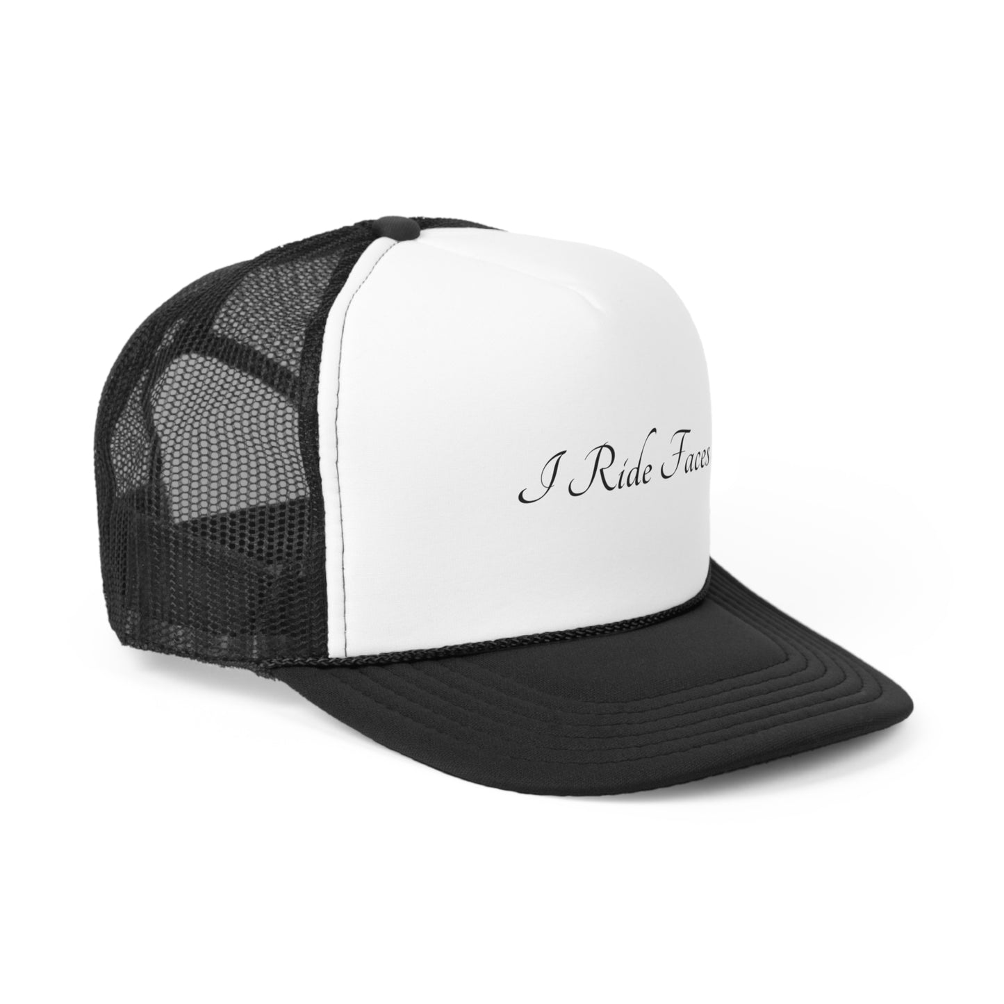 I Ride Faces Trucker Cap