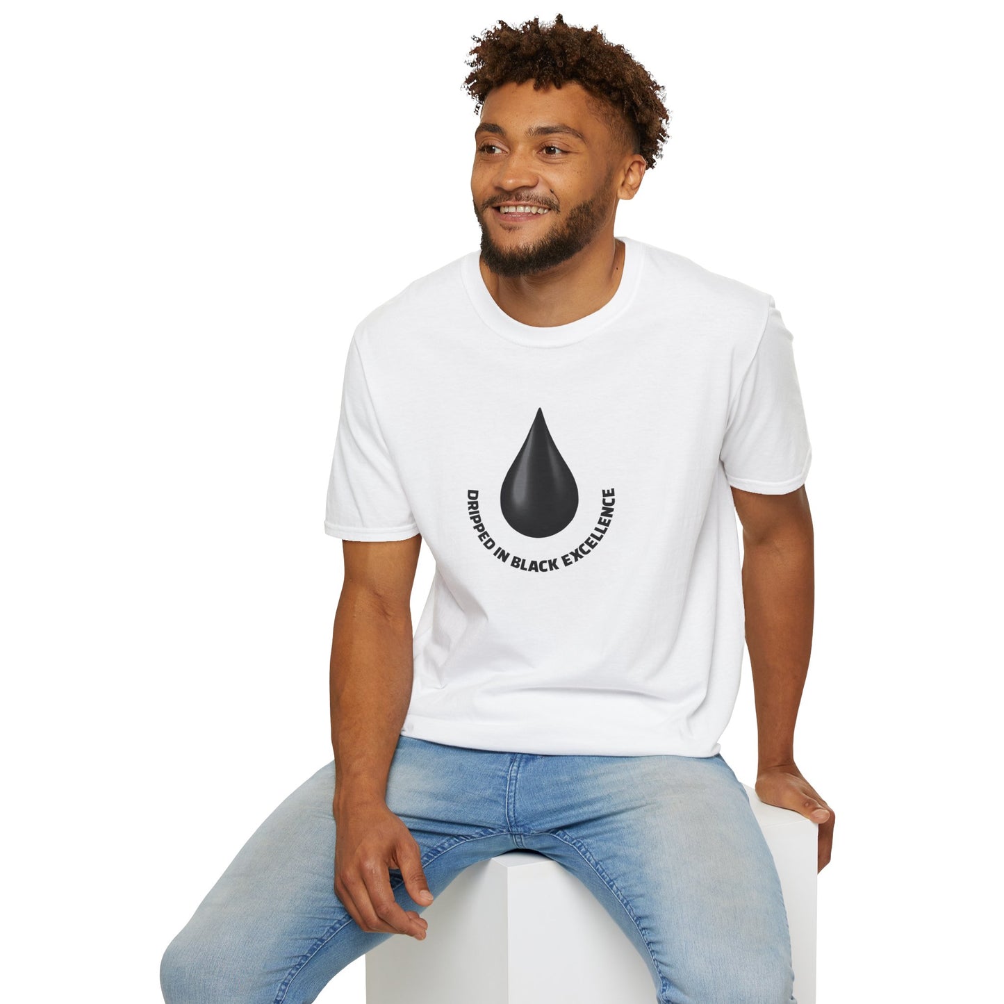 Dripped in Black Greatness Unisex Softstyle T-Shirt