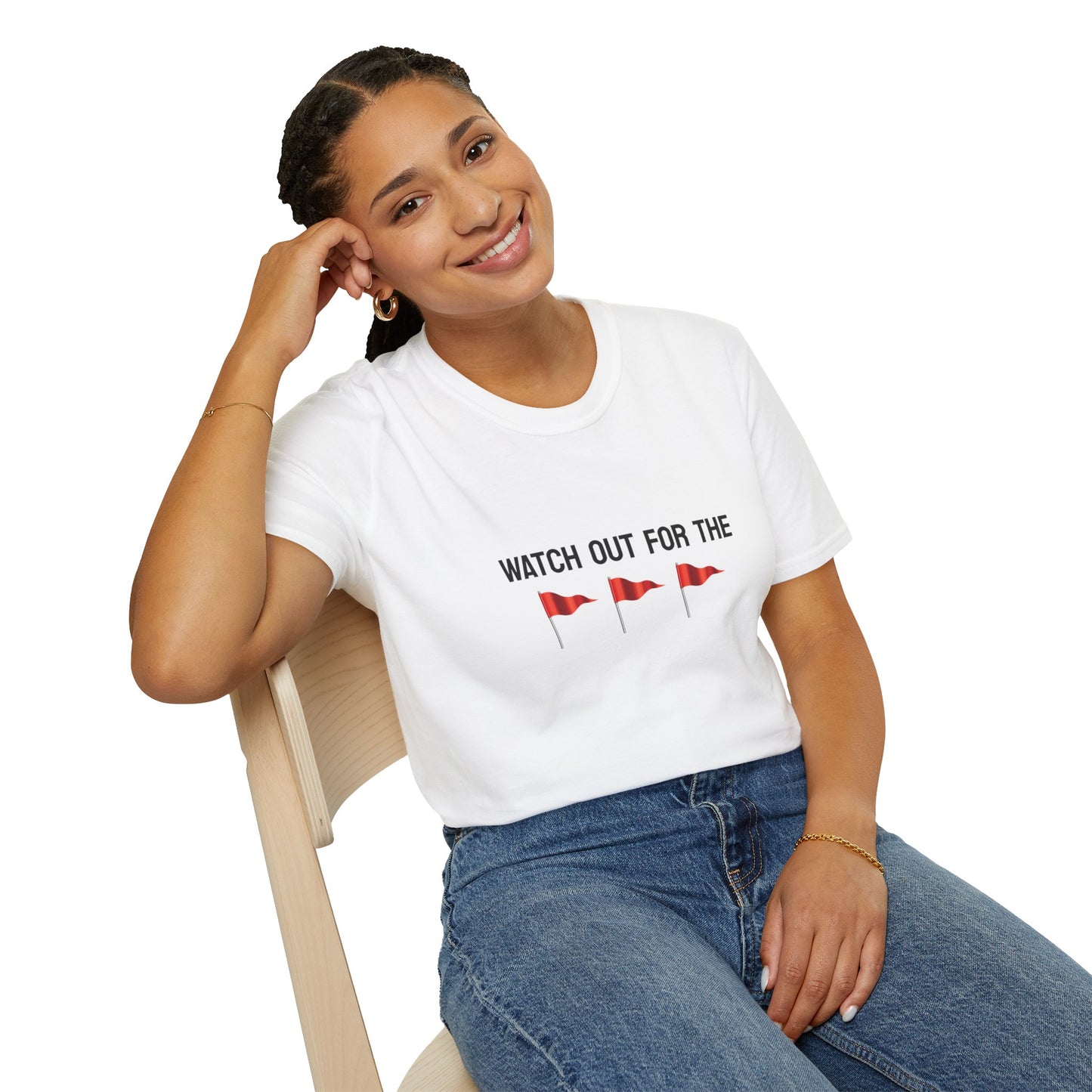 Watch Out For the Red Flags Unisex Softstyle T-Shirt