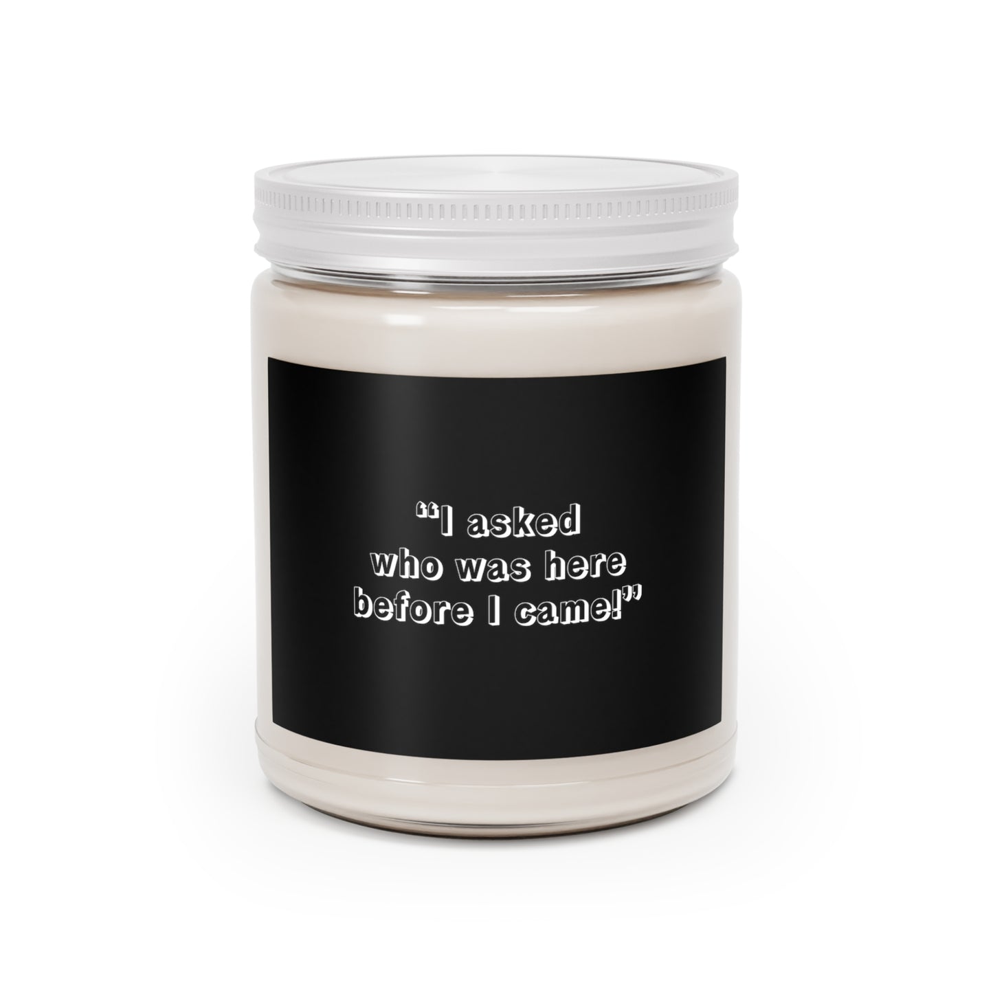 I Asked Who Was Here Before I Came Scented Candle, 9oz