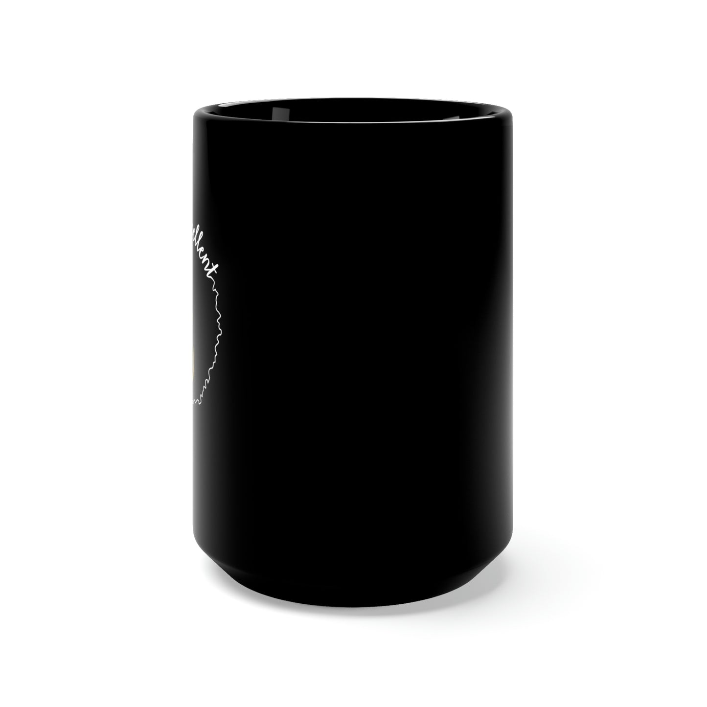 Black and Excellent Black Mug 15oz