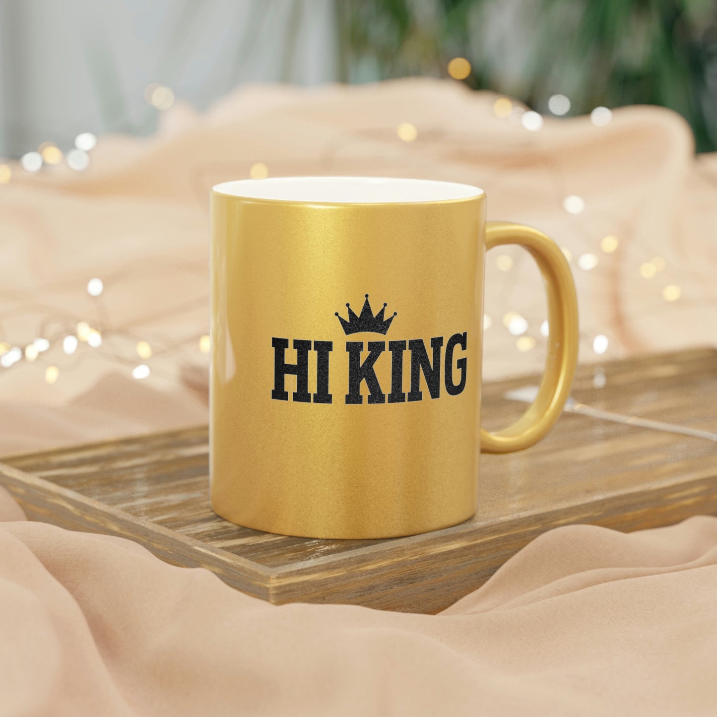 Hi King Metallic Mug (Silver\Gold)