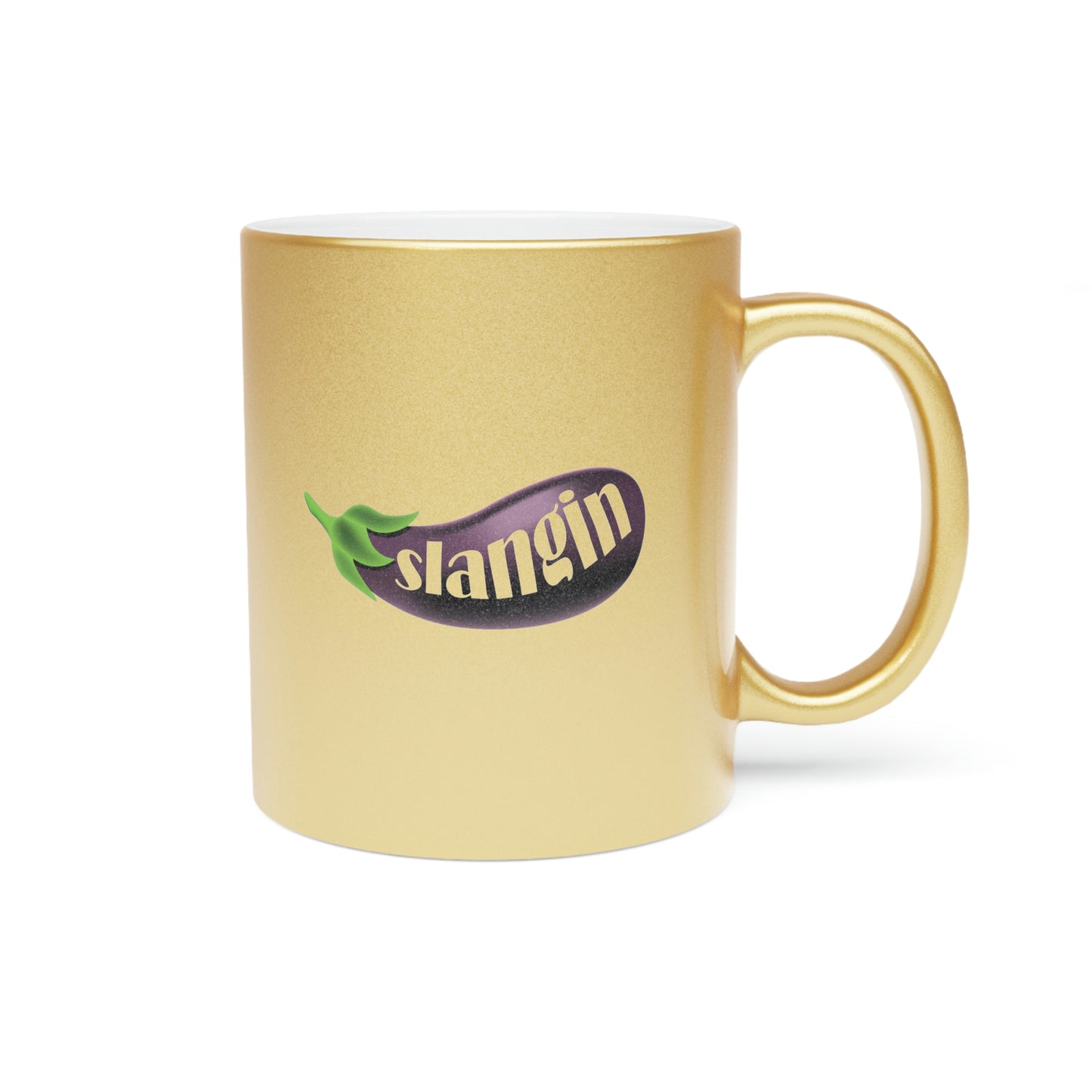 Slangin Metallic Mug (Silver\Gold)